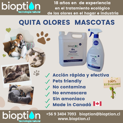 Pack  familiar: 1 spray 750 cc + 1 recarga 5 litros ; 10% DESCUENTO QUITA OLORES MASCOTAS,