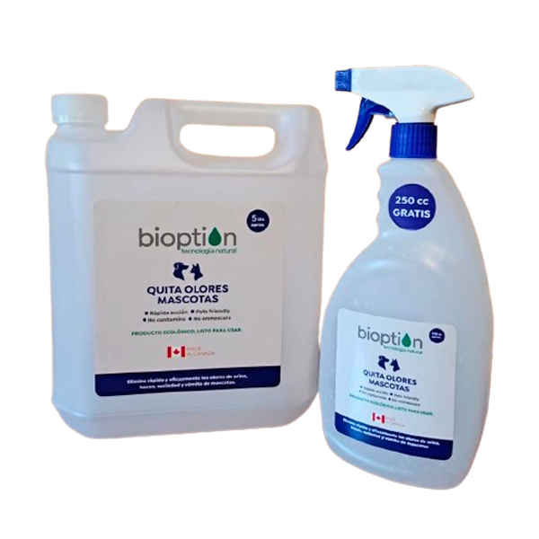 Pack  familiar: 1 spray 750 cc + 1 recarga 5 litros ; 10% DESCUENTO QUITA OLORES MASCOTAS,