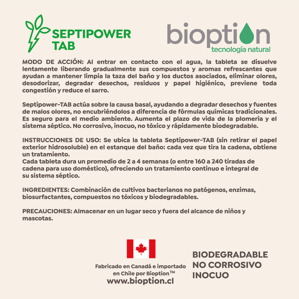 SEPTIPOWER TABLETAS WC (2 DISPLAYS)