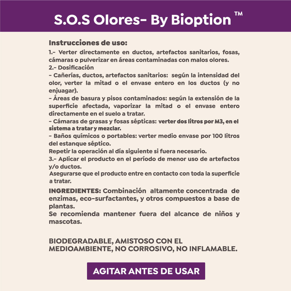 S.O.S. - ELIMINA OLORES