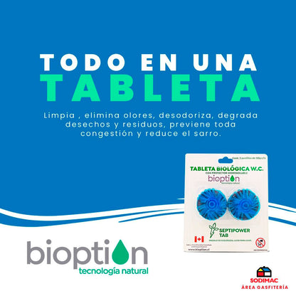SEPTIPOWER TABLETAS WC (2 DISPLAYS)
